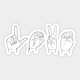 L-O-V-E Sticker